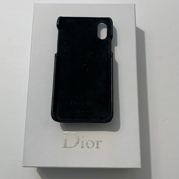 Dior Saddle Oblique Jacquard Canvas & Leather iPhone X Case • Authentic - Picture 2 of 16